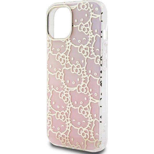Sourcing Hello Kitty HKHCP15SHCHPEP iPhone 15 / 14 / 13 6.1" pink/pink hardcase IML Gradient Electrop Crowded Kitty Head