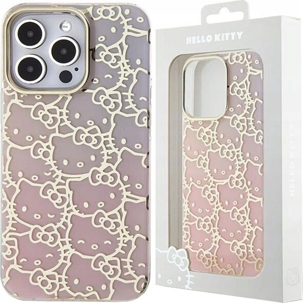 Sourcing Hello Kitty HKHCP13LHCHPEP iPhone 13 Pro / 13 6.1" pink/pink hardcase IML Gradient Electrop Crowded Kitty Head