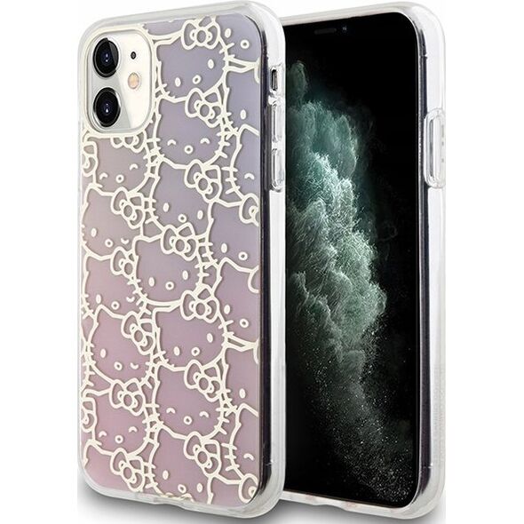 Sourcing Hello Kitty HKHCN61HCHPEP iPhone 11 / Xr 6.1" pink/pink hardcase IML Gradient Electrop Crowded Kitty Head