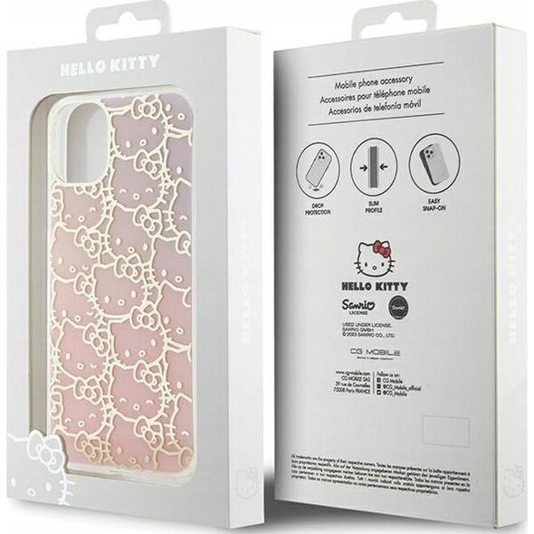 Sourcing Hello Kitty HKHCN61HCHPEP iPhone 11 / Xr 6.1" pink/pink hardcase IML Gradient Electrop Crowded Kitty Head