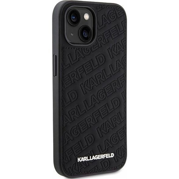 Karl Lagerfeld Oryginalne Etui KARL LAGERFELD Hardcase KLHCP15MPQKPMK do iPhone 15 Plus (Quilted Pattern  / czarny)