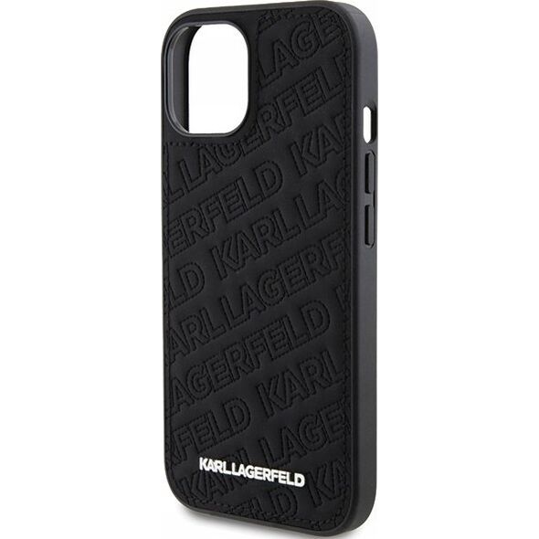 Karl Lagerfeld Oryginalne Etui KARL LAGERFELD Hardcase KLHCP15MPQKPMK do iPhone 15 Plus (Quilted Pattern  / czarny)