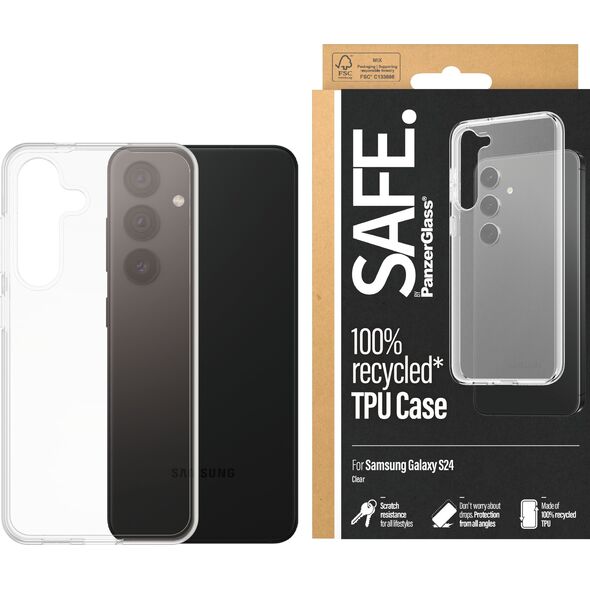 PanzerGlass SAFE. by PanzerGlass Case Samsung Galaxy S24, clear