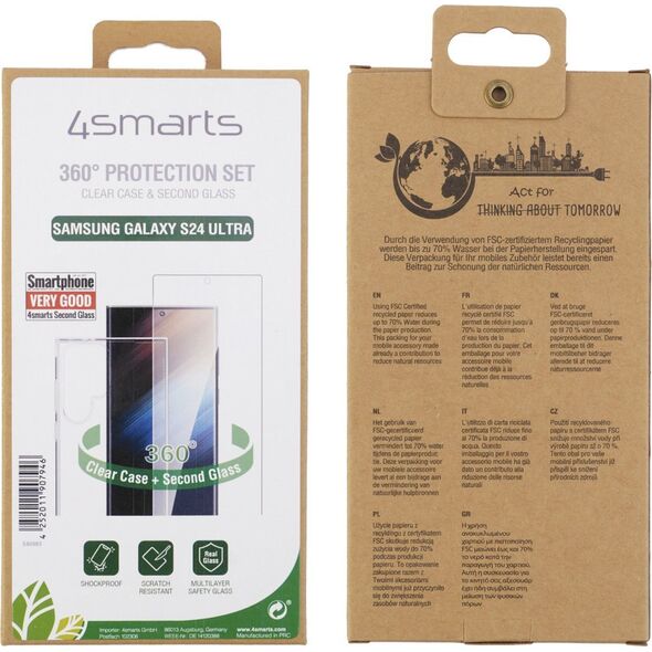 4smarts 4smarts 360° Protection Set für Samsung Galaxy S24 Ultra