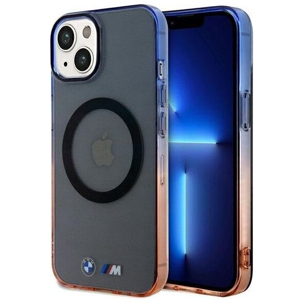 BMW Etui Bmw Bmhmp15Shtge Iphone 15 / 14 / 13 6.1" Szary/Grey Hardcase Gradient Bumper Magsafe