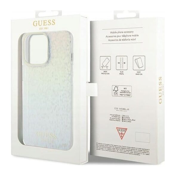 Guess Guess GUHCP15XHDECMI iPhone 15 Pro Max 6.7" wielokolorowy hardcase IML Faceted Mirror Disco Iridescent