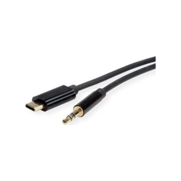 Adapter USB Roline Adapter ROLINE Kabel USB typu C - 3,5 mm audio, męski/żeński, zwart, 3 m