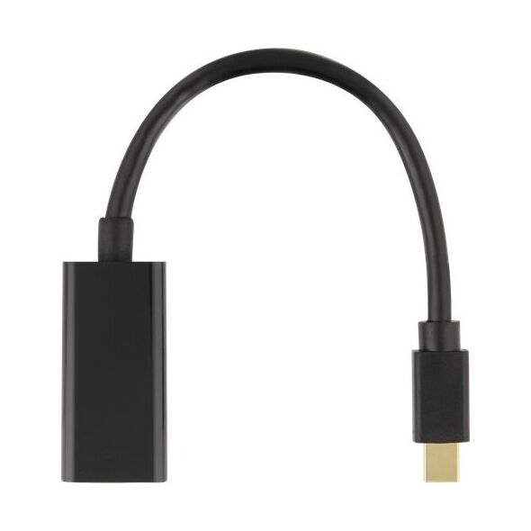 Adapter AV Deltaco Adapteris DELTACO HDMI - miniDisplayPort, 4K UHD 60Hz, 0.2m, juodas / R00110024