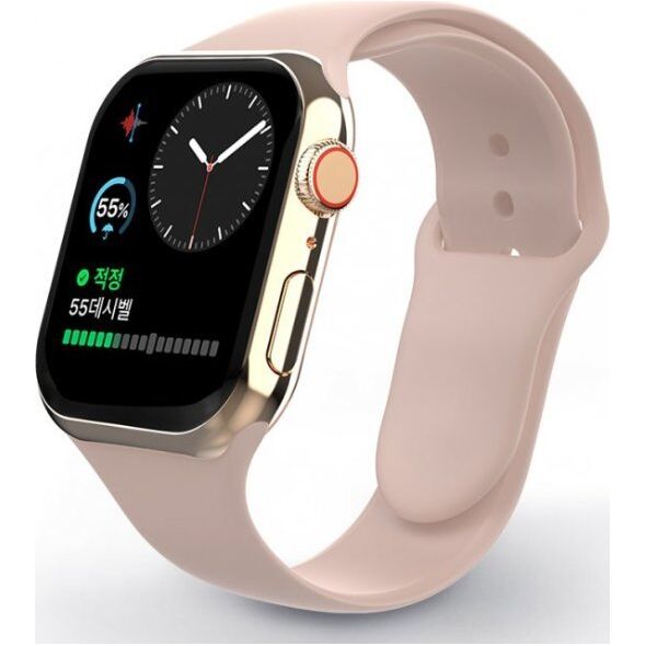 Swissten Silicone band for apple watch 42-44 mm pink sand