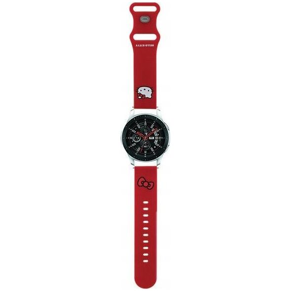 Sourcing Hello Kitty Universal Strap HKUWLSCHBLR Silicone Kitty Head red/red 22mm