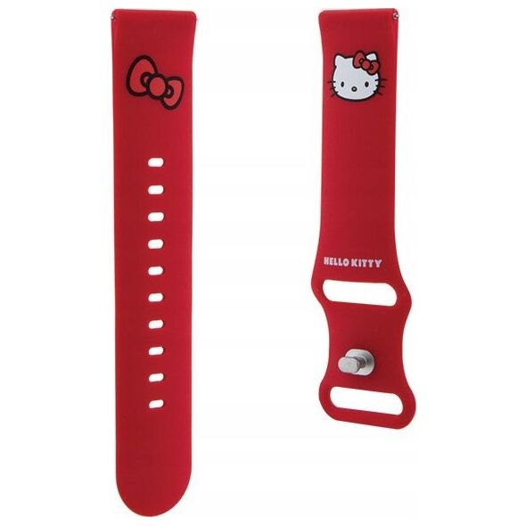 Sourcing Hello Kitty Universal Strap HKUWLSCHBLR Silicone Kitty Head red/red 22mm
