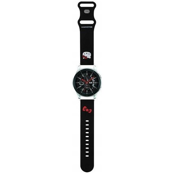 Sourcing Hello Kitty Universal Strap HKUWLSCHBLK Silicone Kitty Head black/black 22mm