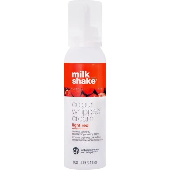 Milk Shake Milk Shake, Colour Whipped Cream, Organic Fruit Extracts, Hair Colour Leave-In Mousse,  Light Red, 100 ml For Women