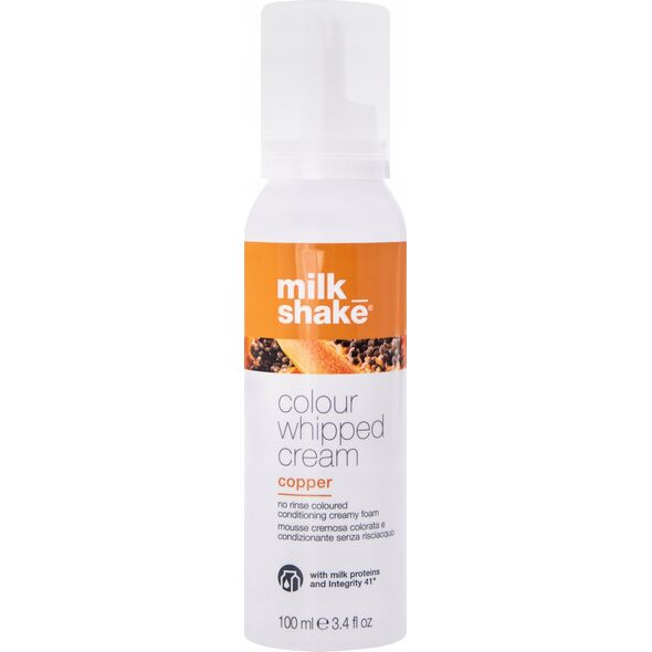 Milk Shake Milk Shake, Colour Whipped Cream, Organic Fruit Extracts, Hair Colour Leave-In Mousse,  Copper, 100 ml For Women