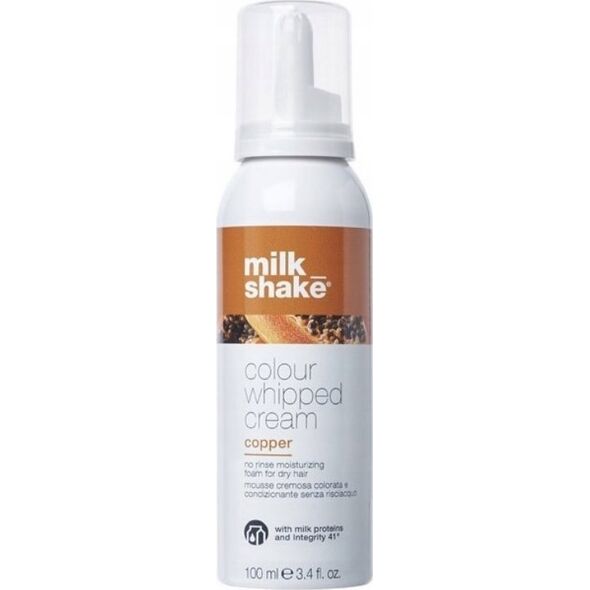 Milk Shake Milk Shake, Colour Whipped Cream, Organic Fruit Extracts, Hair Colour Leave-In Mousse,  Copper, 100 ml For Women