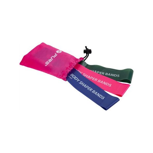 Triton Pure2Improve Body Shaper Bands, Set of 3 Green, Pink and Purple one size
