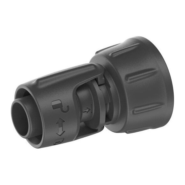 Gardena Gardena 13222-20, Tap connector, 1/2", Plastic, Black