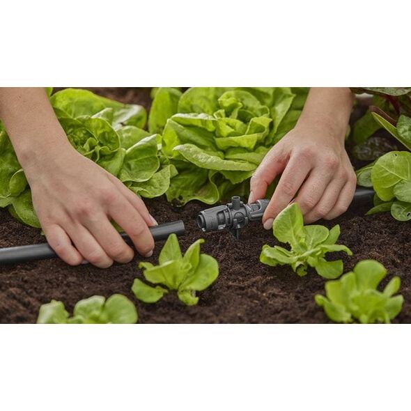Gardena Gardena 13206-20, Joint connector, Drip irrigation system, Plastic, Black, 13 mm, 1 pc(s)