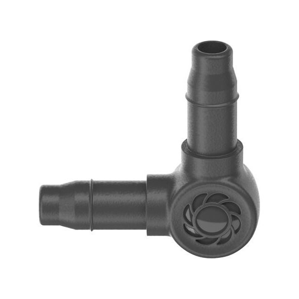 Gardena Gardena L-Joint, Joint connector, Drip irrigation system, Plastic, Black, Male/Male, 4.6 mm