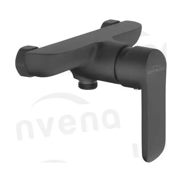 Bateria prysznicowa Invena Invena bateria natryskowa Siros czarna BN-90-004