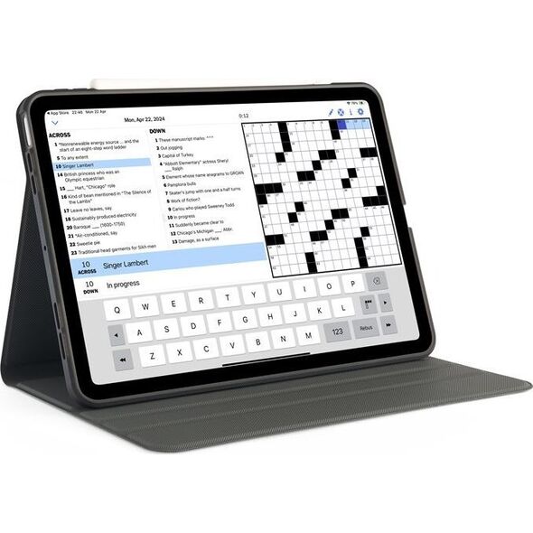 Etui na tablet Pipetto Pipetto Origami No5 Rotating Folio Case, black - iPad Air 13 (2024)
