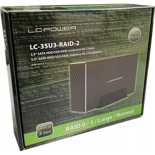 Obudowa LC-Power LC-Power Geh 8.9cm (2x3,5") LC-35U3-RAID-2
