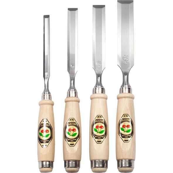 Kirschen Kirschen Firmer Chisel Set 4pcs 1181 SB in Display Box  1181000