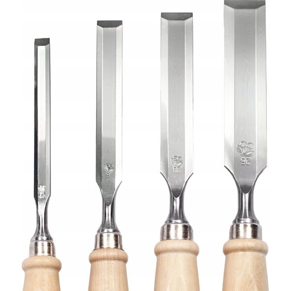 Kirschen Kirschen Firmer Chisel Set 4pcs 1181 SB in Display Box  1181000