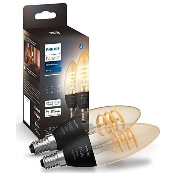 Philips Philips Hue LED Candle E14 White Ambiance 4,9W 2-Pack