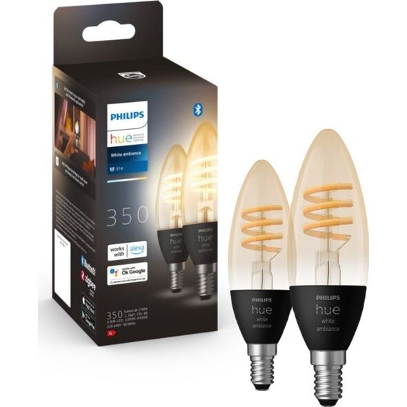 Philips Philips Hue LED Candle E14 White Ambiance 4,9W 2-Pack