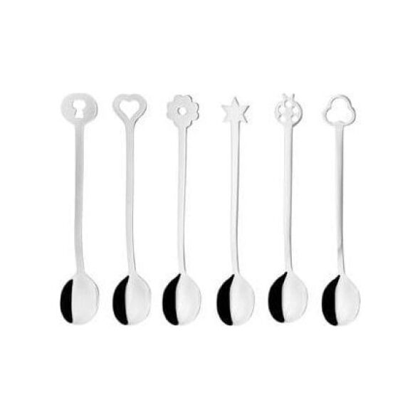 Sambonet Sambonet New Portafortuna Inox 6 Party Spoon Set
