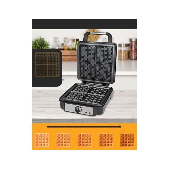 ProfiCook ProfiCook waffle maker PC-WA 1241, waffle maker (black/stainless steel)