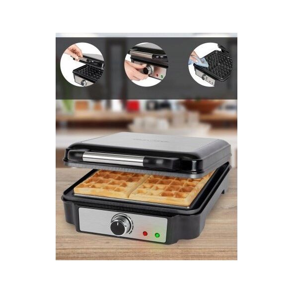 ProfiCook ProfiCook waffle maker PC-WA 1241, waffle maker (black/stainless steel)