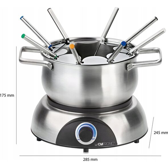 Clatronic Clatronic FD 3783, fondue (stainless steel)
