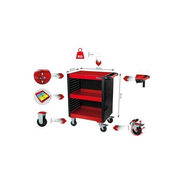 Wózek narzędziowy KS Tools KS Tools ECOline Workshop Service Trolley
