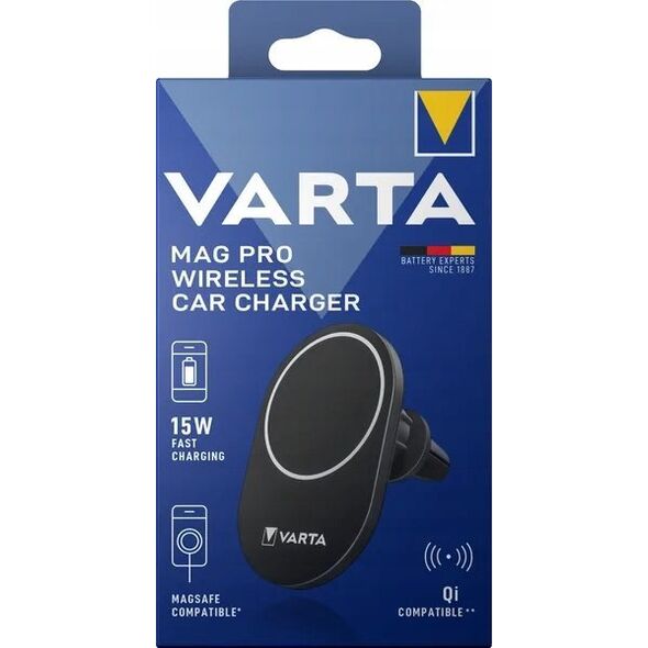 Ładowarka Varta Varta Mag Pro Qi Wireless Car Charger 15W          57902101111