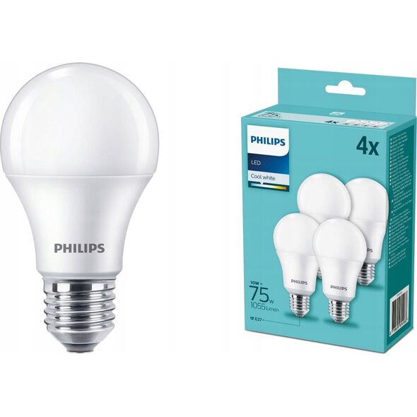 Philips Philips LED Lamp E27 4-Pack 75W 4000K
