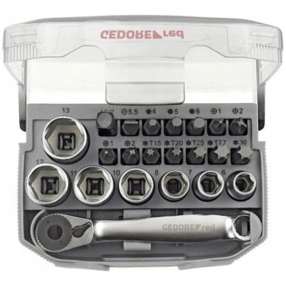 Gedore GEDORE red Socket Set 1/4 23-pieces