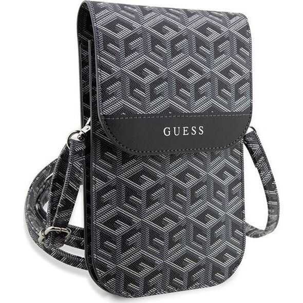 Guess Guess GCube Stripe Phone Bag - Torba z przegrodą na smartfona (czarny)