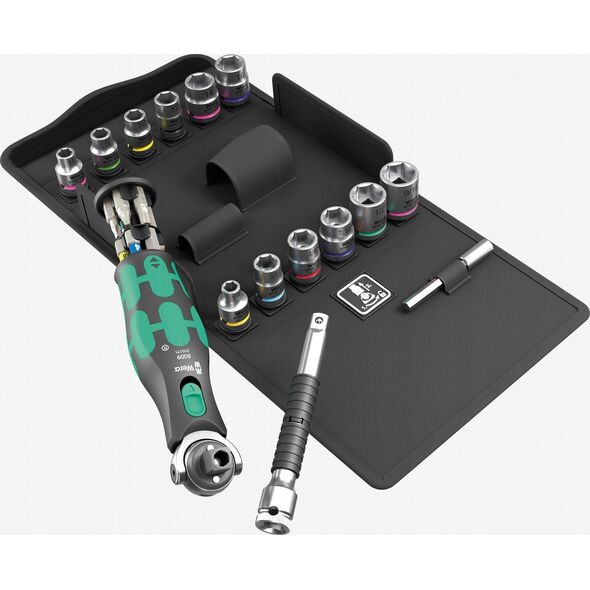 Zestaw narzędzi Wera Wera 8009 Zyklop Pocket Set 4 Ratchet Set  Metric / Imperial