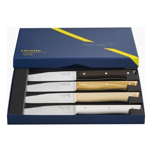 Opinel Opinel Table Knives Facette Set of 4   Mix