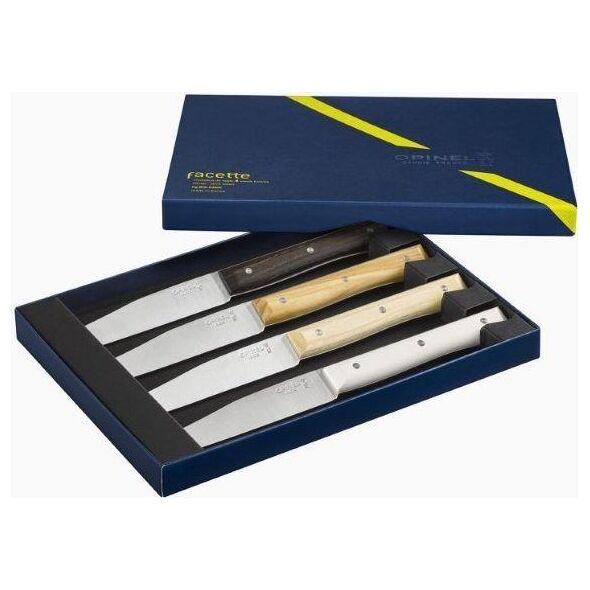 Opinel Opinel Table Knives Facette Set of 4   Mix