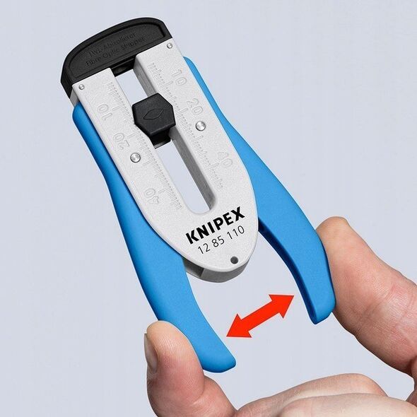 Knipex KNIPEX stripping tool 12 85 110 SB for glass fibers, stripping/dismantling tool (blue/white)
