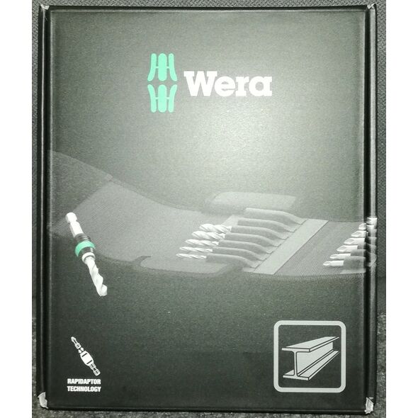 Wera Wera 848/851/867/19 metal twist drill & bit set (black, 1/4, 19 pieces)
