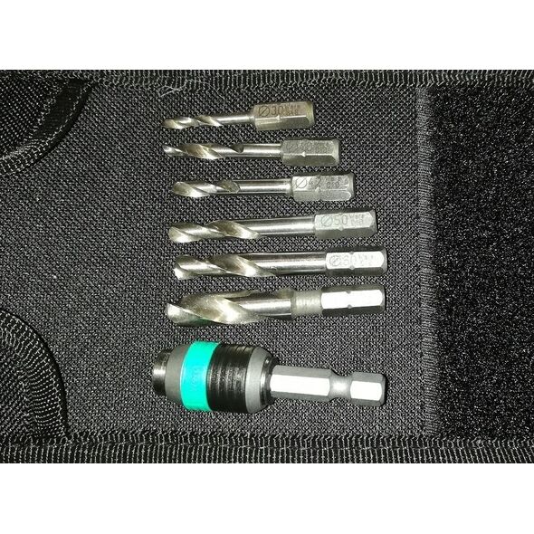 Wera Wera 848/851/867/19 metal twist drill & bit set (black, 1/4, 19 pieces)