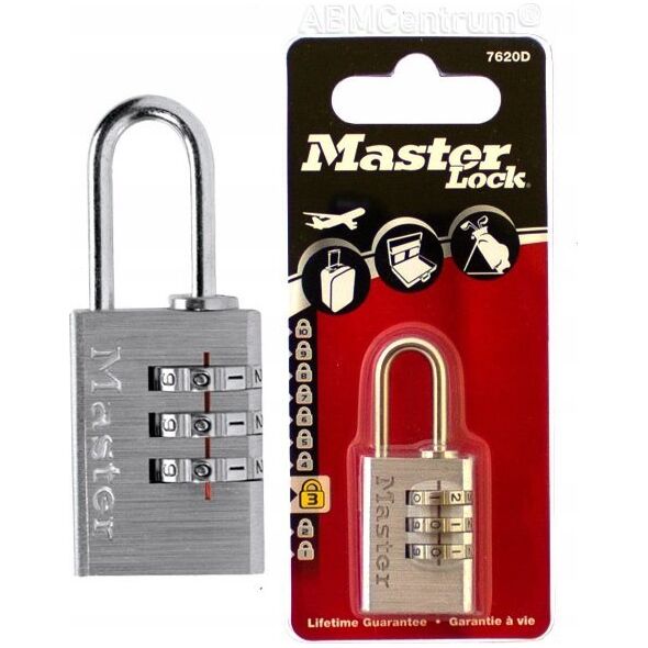 MasterLock Master Lock Combination Lock in alumin. steel Shackle 7620EURDCC