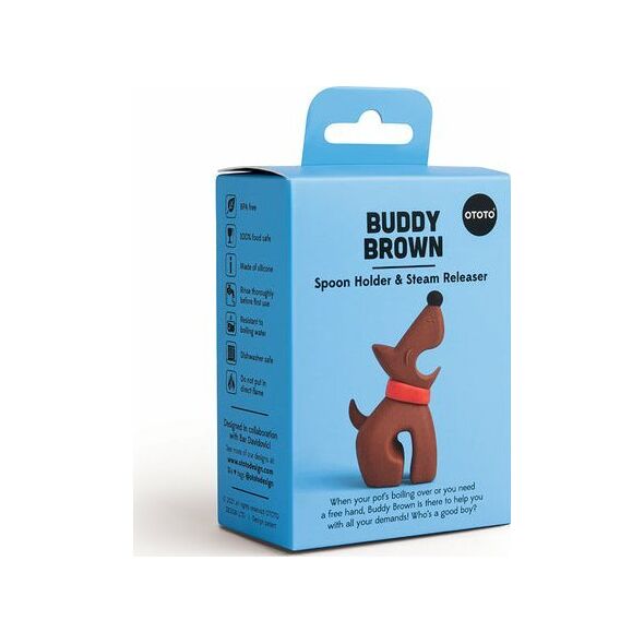 Ototo OTOTO  Buddy sandstone Beige Spoon Holder & Steam Releaser