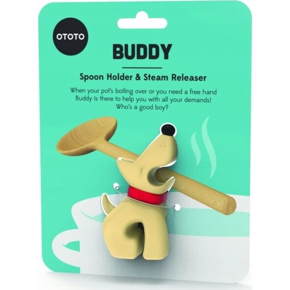 Ototo OTOTO  Buddy sandstone Beige Spoon Holder & Steam Releaser