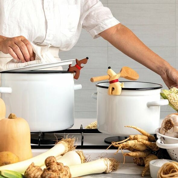 Ototo OTOTO  Buddy sandstone Beige Spoon Holder & Steam Releaser