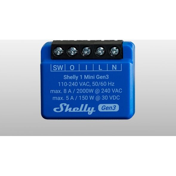 Shelly Shelly 1 Mini Gen3, relay (blue)
